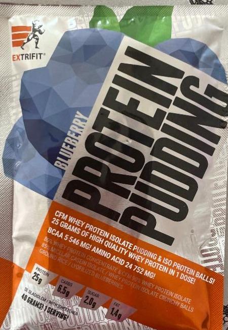 Fotografie - Protein pudding blueberry Extrifit