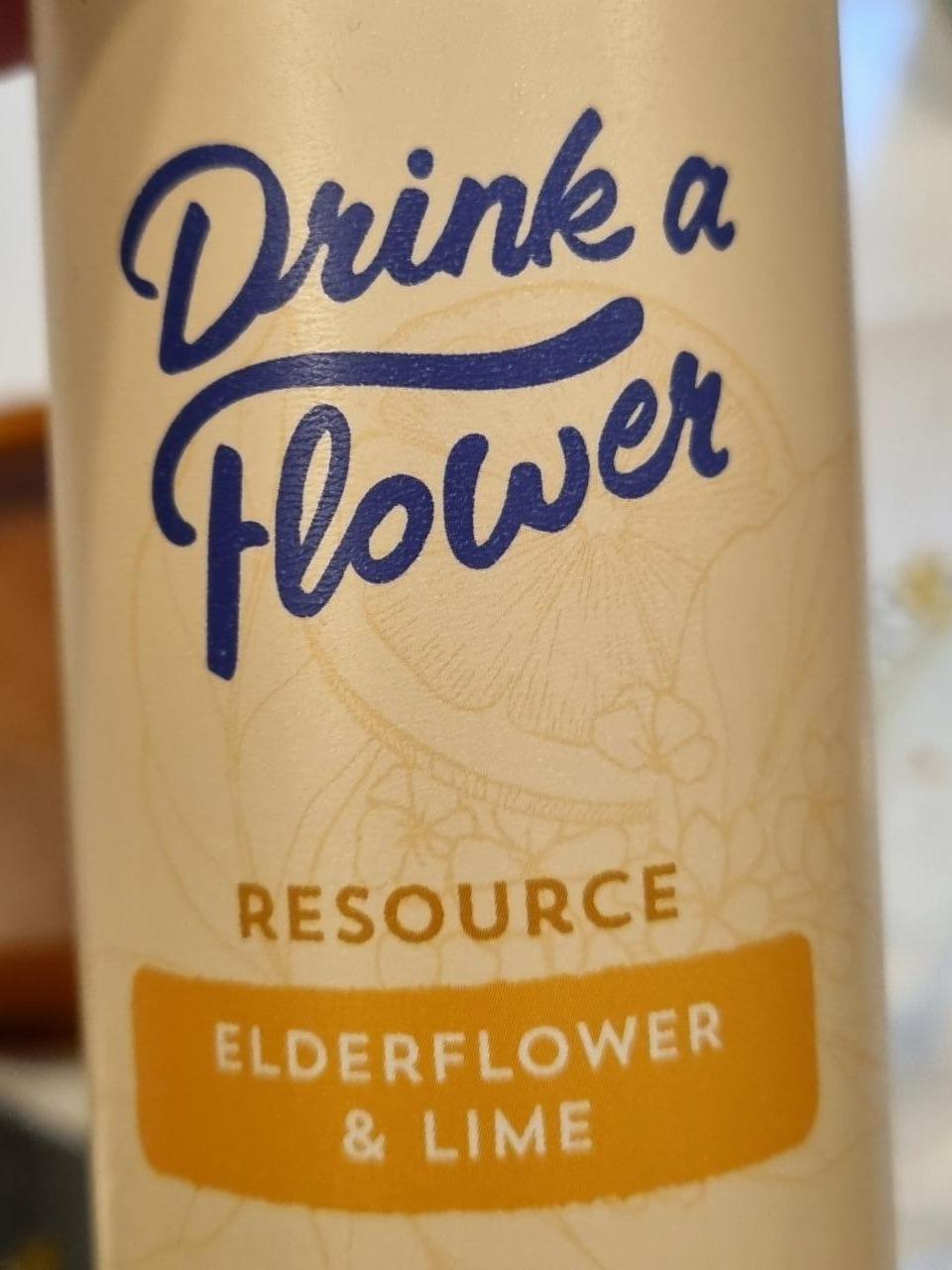 Fotografie - Resource elderflower & lime Drink a Flower