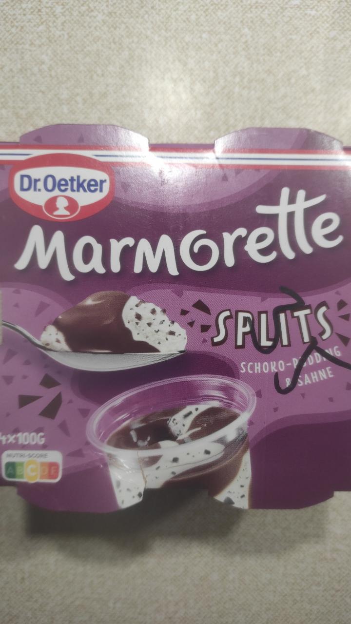 Fotografie - Marmorette splits puding