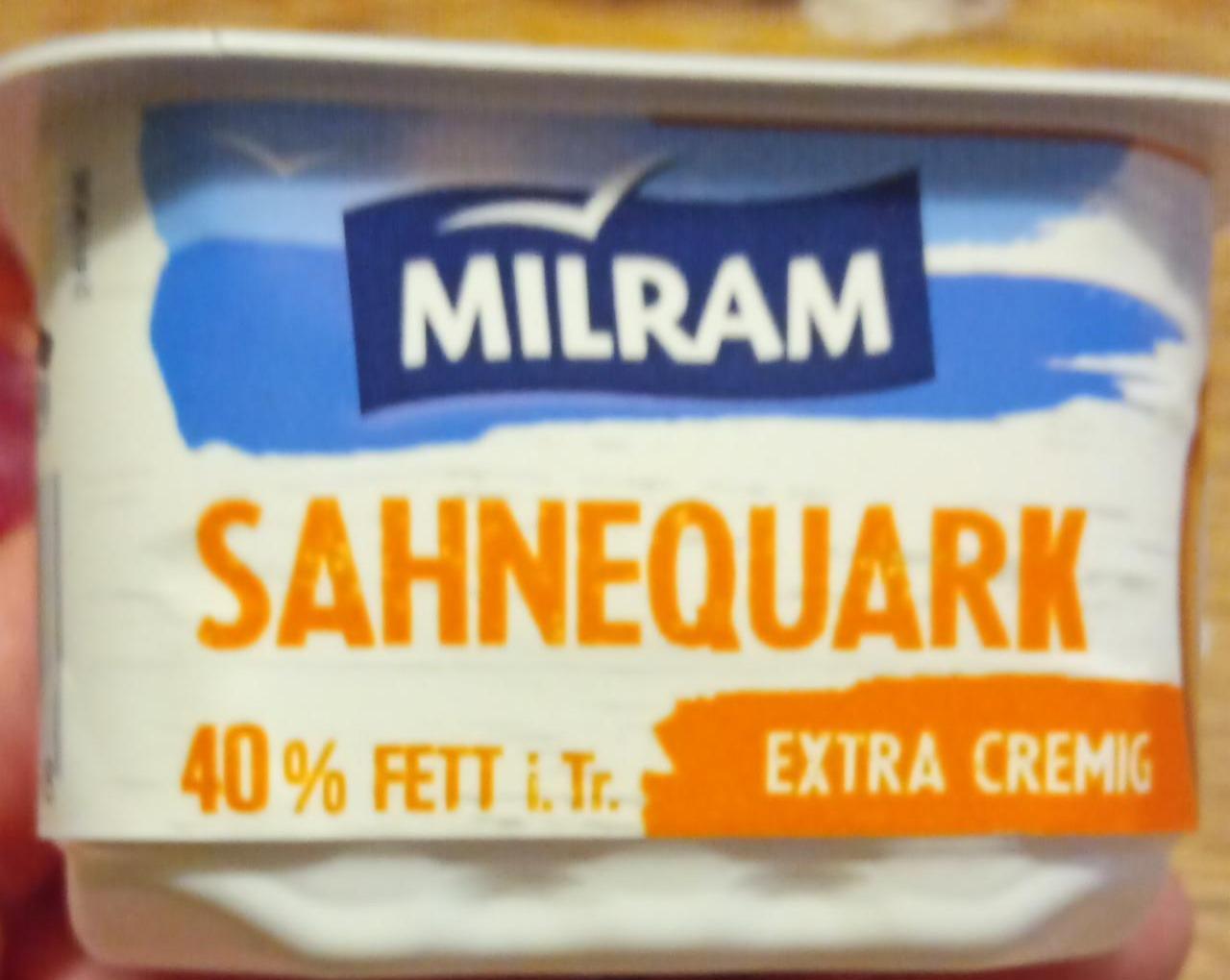 Fotografie - SahneQuark 40% Fett i. Tr. Milram