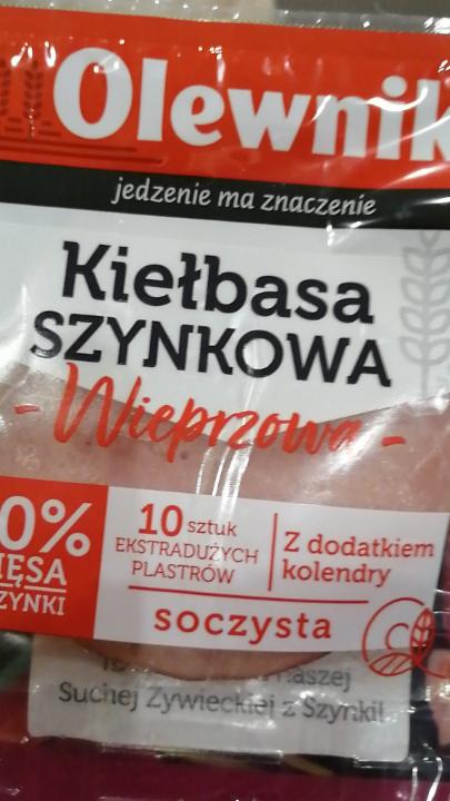 Fotografie - Kiełbasa szynkowa Olewnik