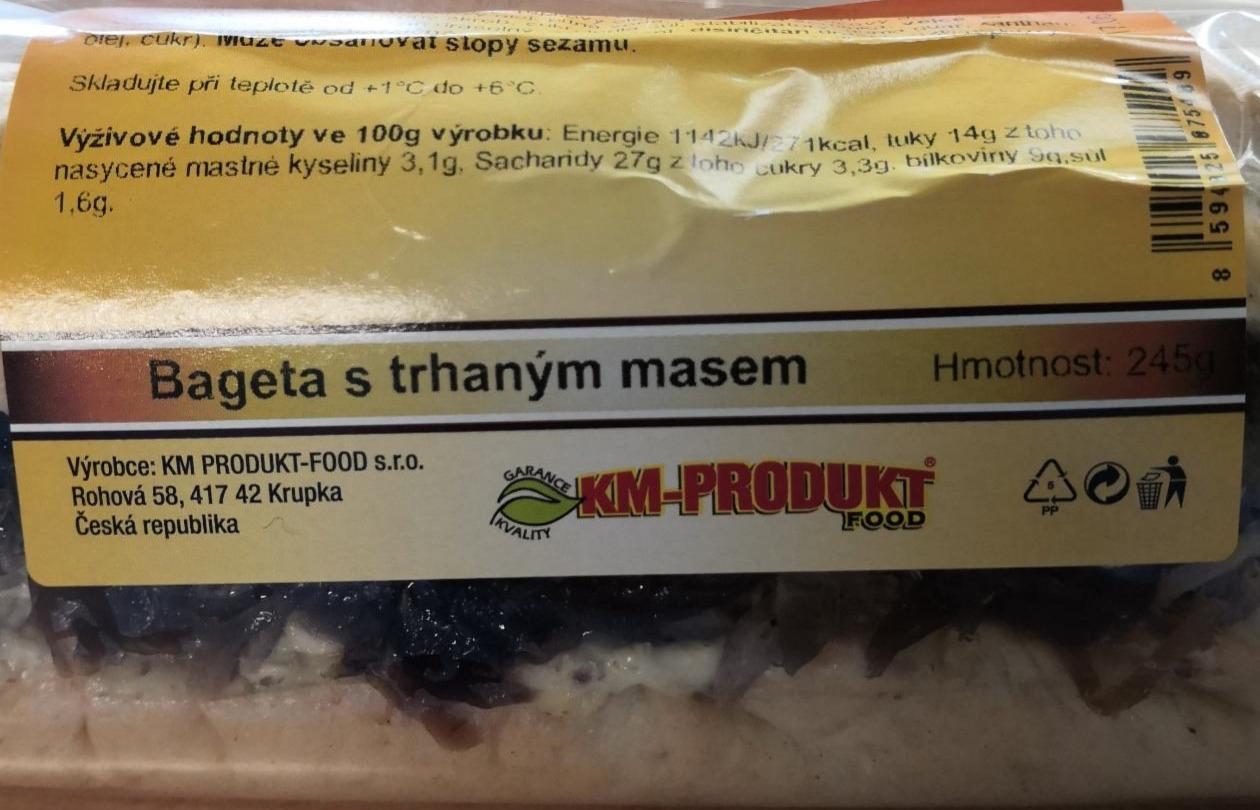 Fotografie - Bageta s trhanym masem KM-produkt