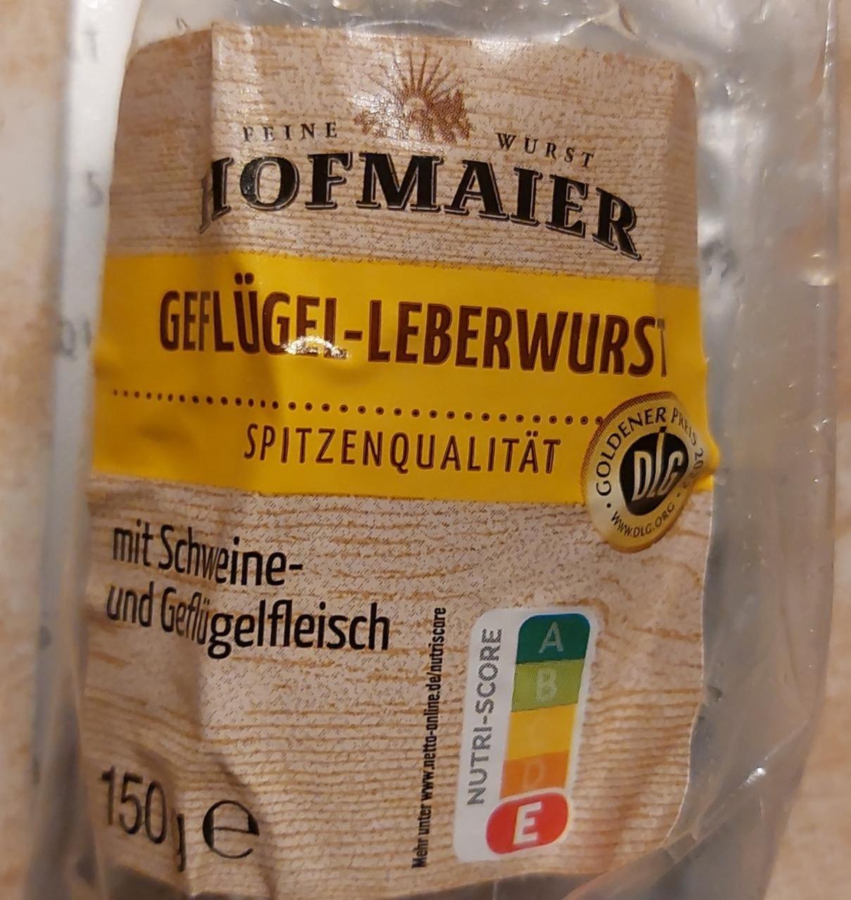 Fotografie - Geflügel-Leberwurst Hofmaier