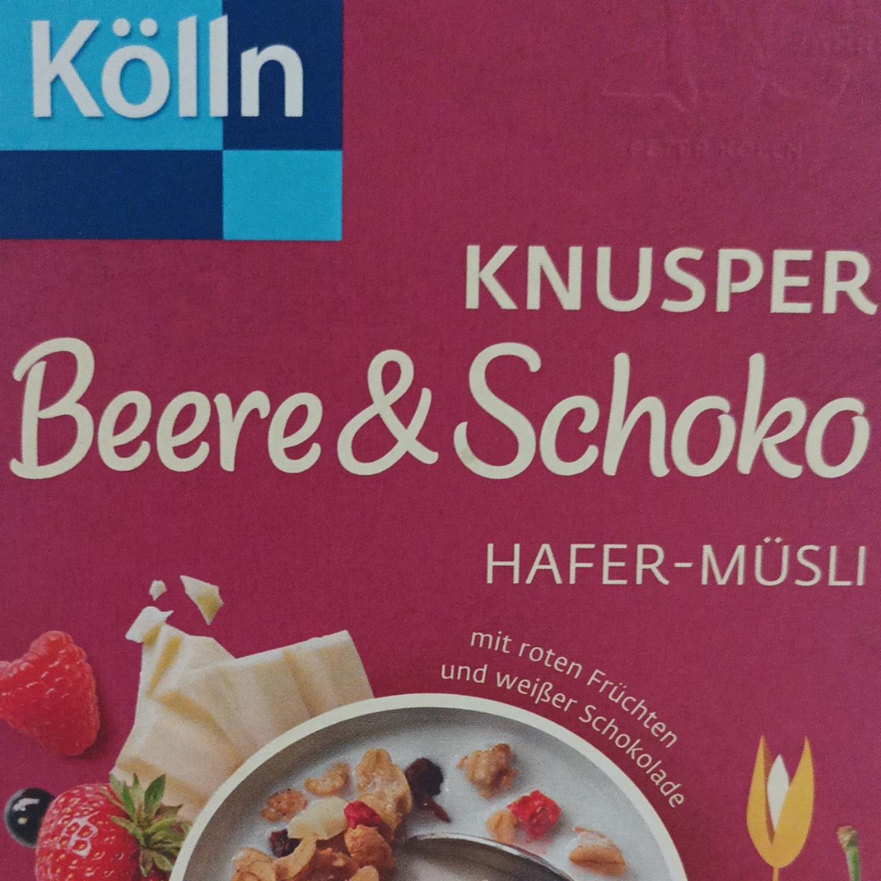 Fotografie - Knusper Beere & Schoko Hafer-Müsli Kölln