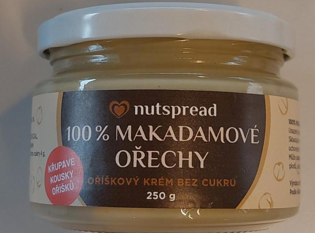 Fotografie - 100% Makadamové ořechy oříškový krém bez cukru Nutspread