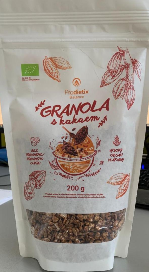 Fotografie - Bio Granola s kakaem Prodietix Balance