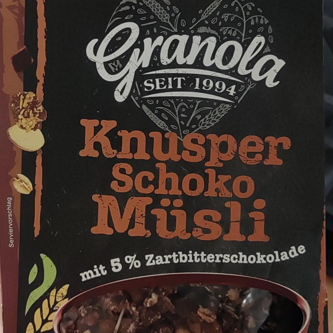 Fotografie - Knusper schoko müsli Granola