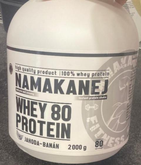 Fotografie - Whey 80 Protein Jahoda - Banán Namakanej