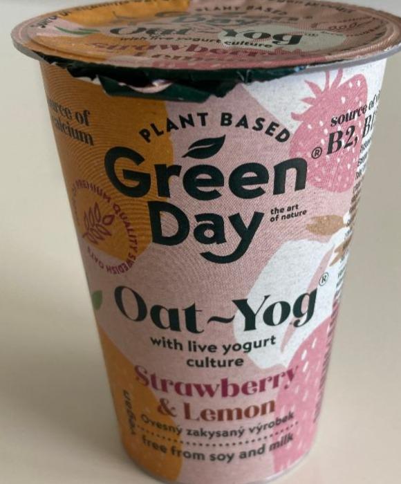 Fotografie - Oat Yog Strawberry & Lemon Green Day