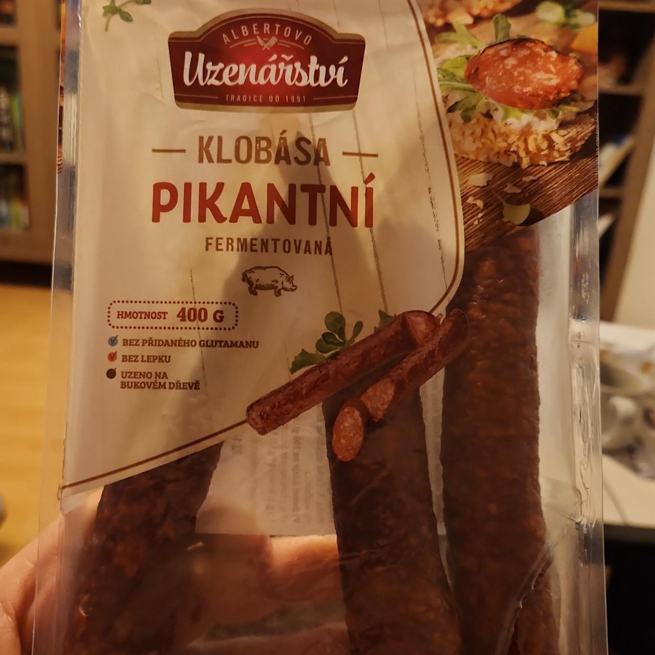 Fotografie - Klobása pikantní fermentovaná Albertovo uzenářství