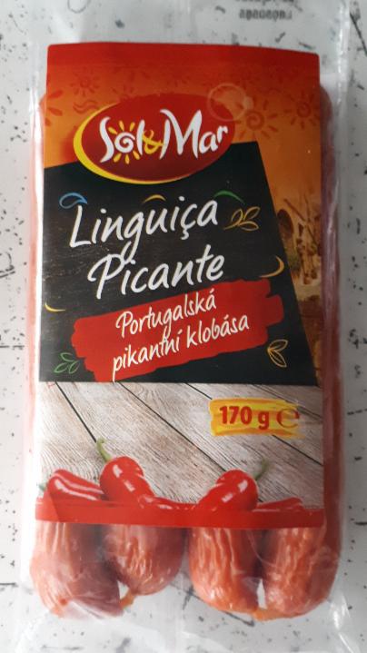 Fotografie - Linguiça picante portugalská pikantní klobása Sol&Mar