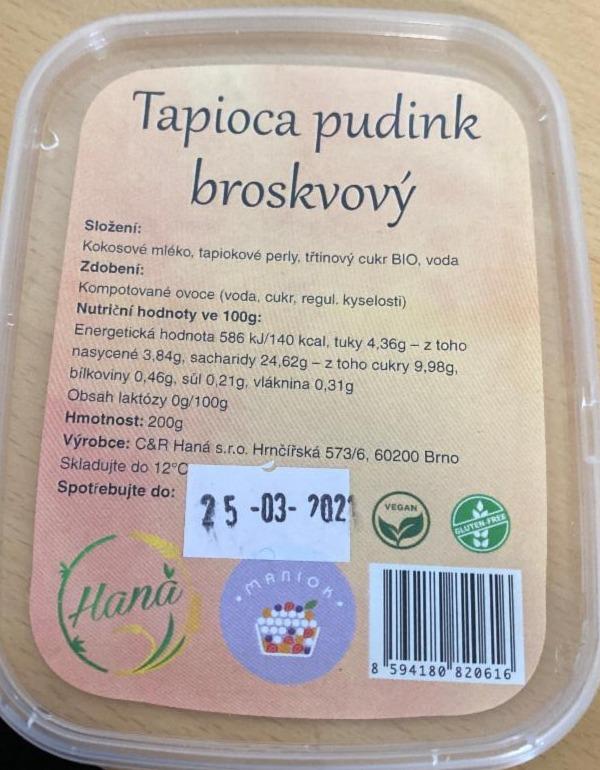 Fotografie - Tapioca pudink broskvový C&R Haná