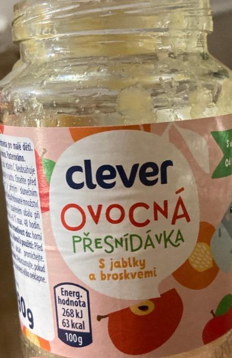 Fotografie - ovocná přesnídávka s jablky a broskvemi Clever