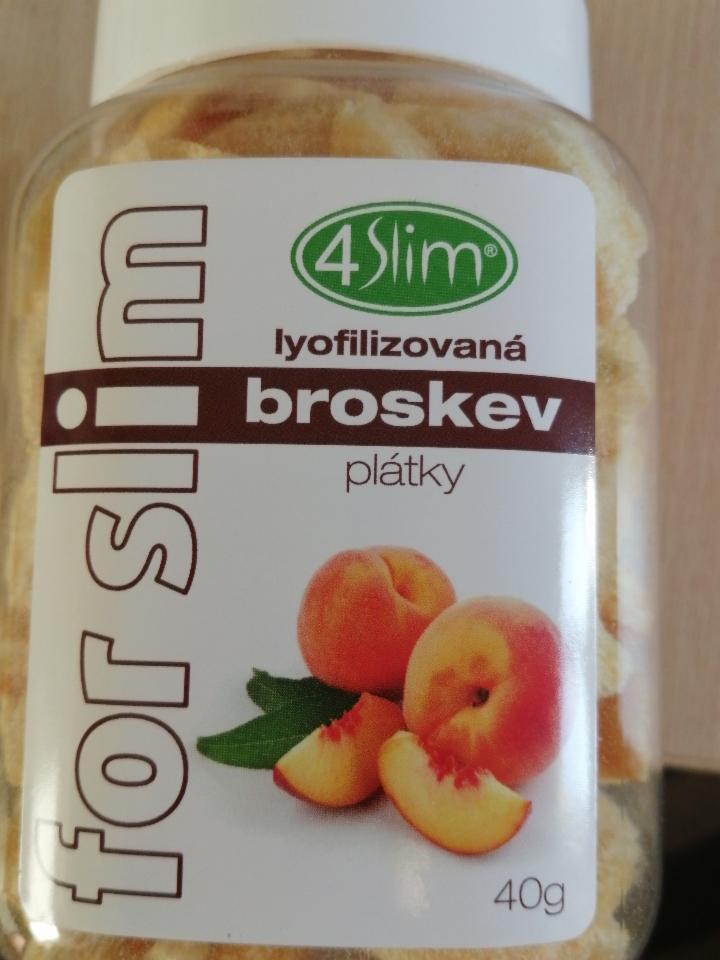 Fotografie - Lyofilizovaná broskev plátky 4Slim