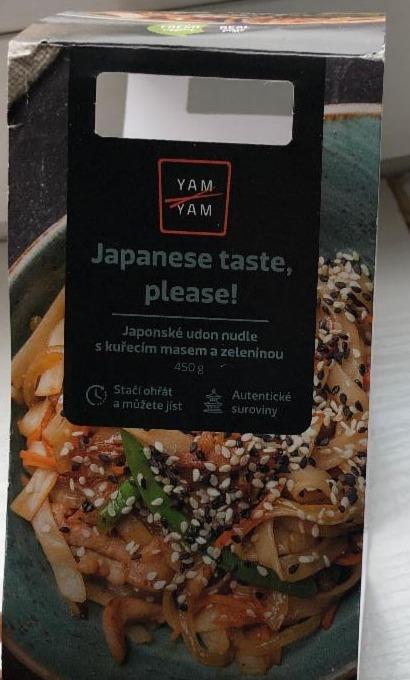 Fotografie - yam yam japonské udon nudle s kuřecím masem a zeleninou