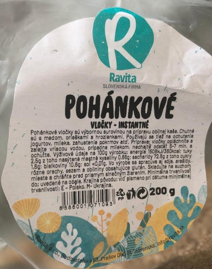 Fotografie - Pohánkové vločky instantné Ravita