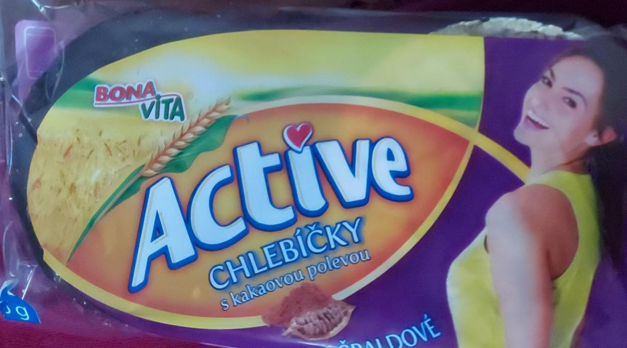 Fotografie - Active chlebíčky s kakaovou polevou špaldové Bonavita