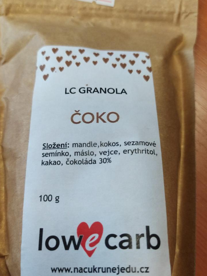 Fotografie - Low Carb granola čoko