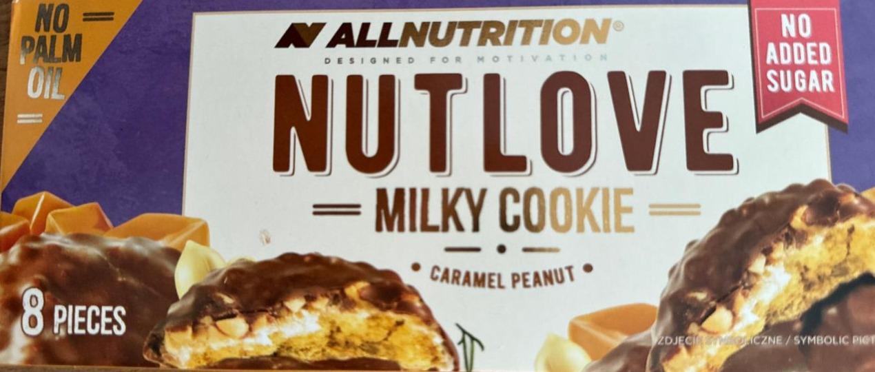 Fotografie - Nutlove milky cookie caramel peanut Allnutrition