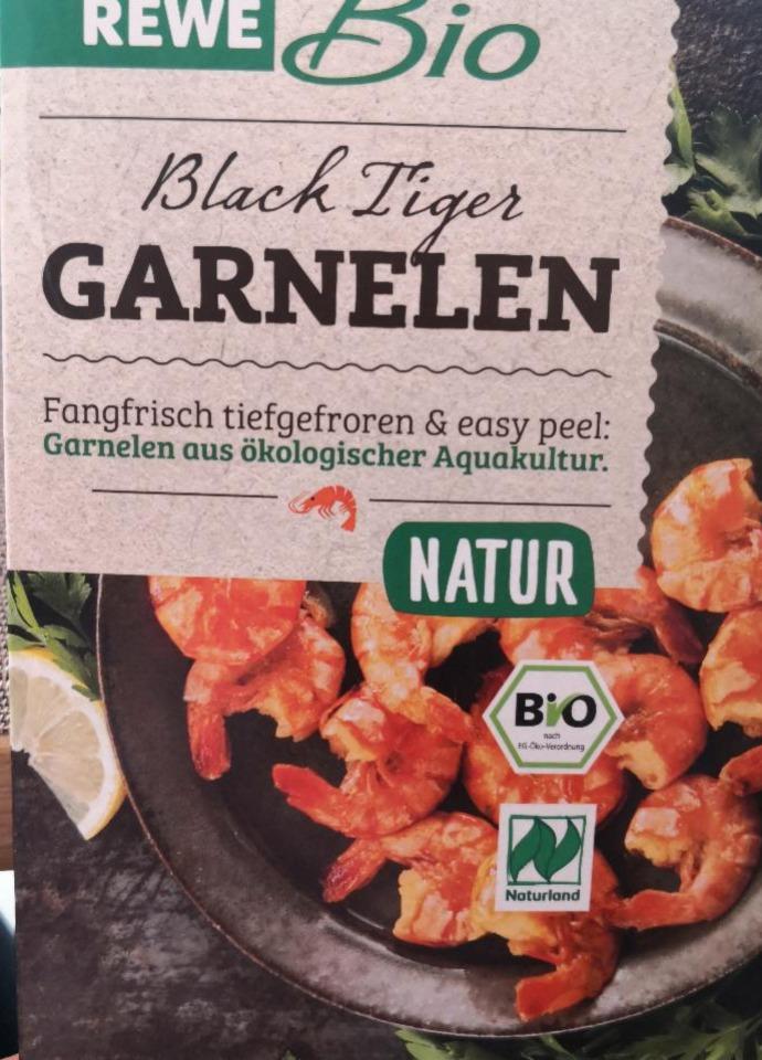 Fotografie - Black Tiger Garnelen Natur Rewe bio