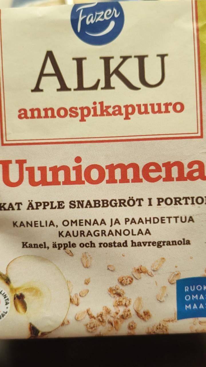 Fotografie - Alku annospikapuuro Uuniomena Fazer