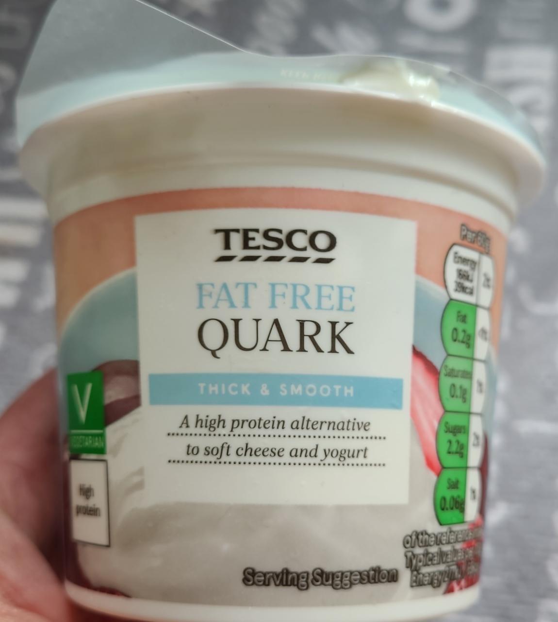 Fotografie - Fat free quark thick & smooth Tesco