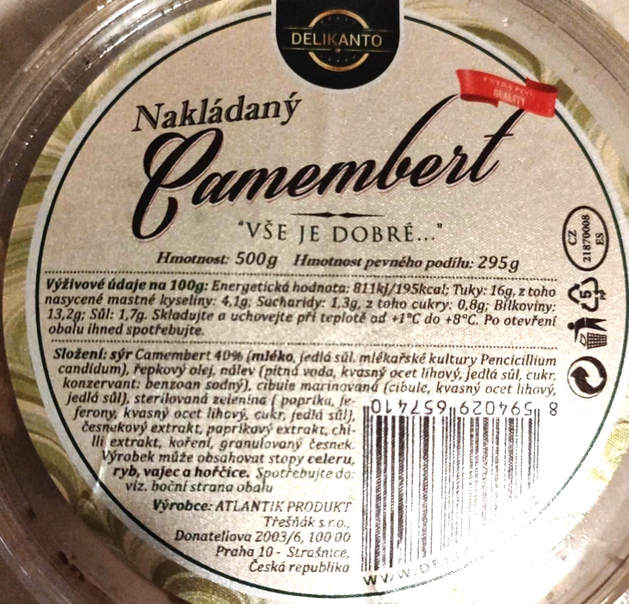 Fotografie - Nakládaný camembert Delikanto