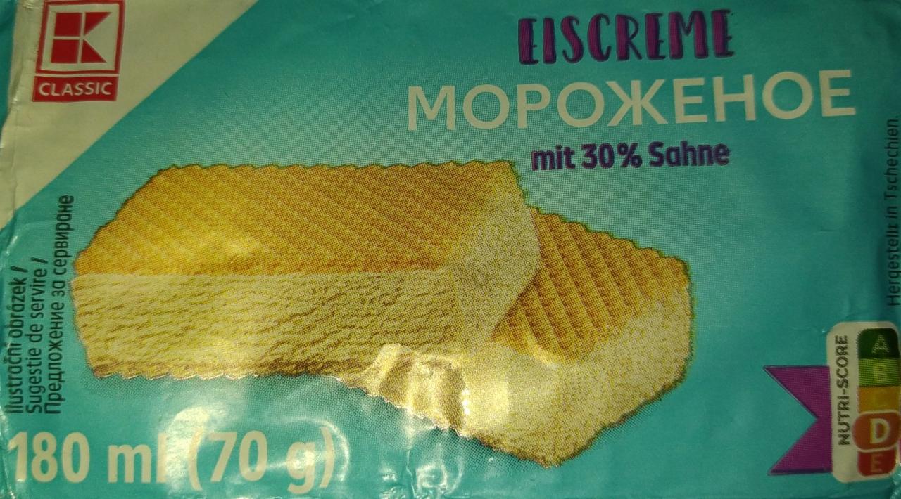 Fotografie - Eiscreme mit 30% Sahne K-Classic