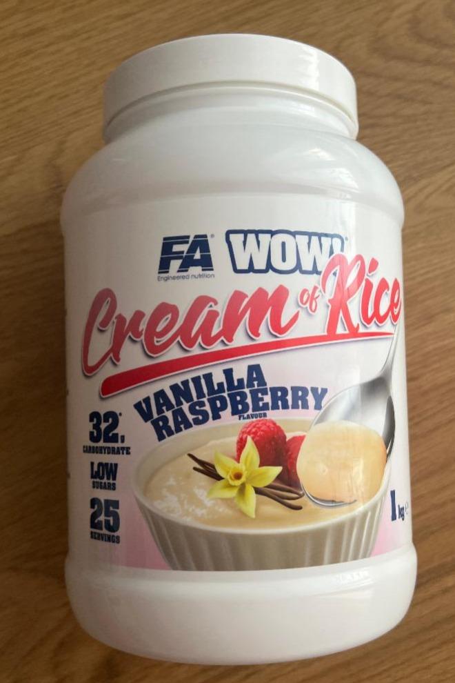 Fotografie - Cream of rice vanilla raspberry flavour FA