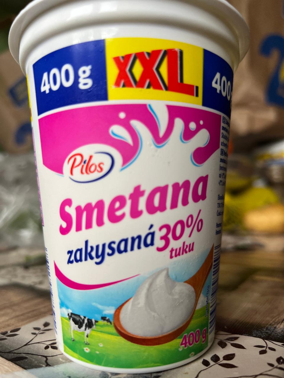 Fotografie - zakysaná smetana XXL 30% Pilos