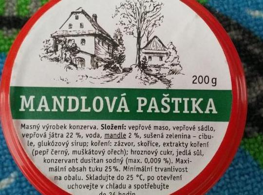 Fotografie - Mandlová paštika Ježkův statek