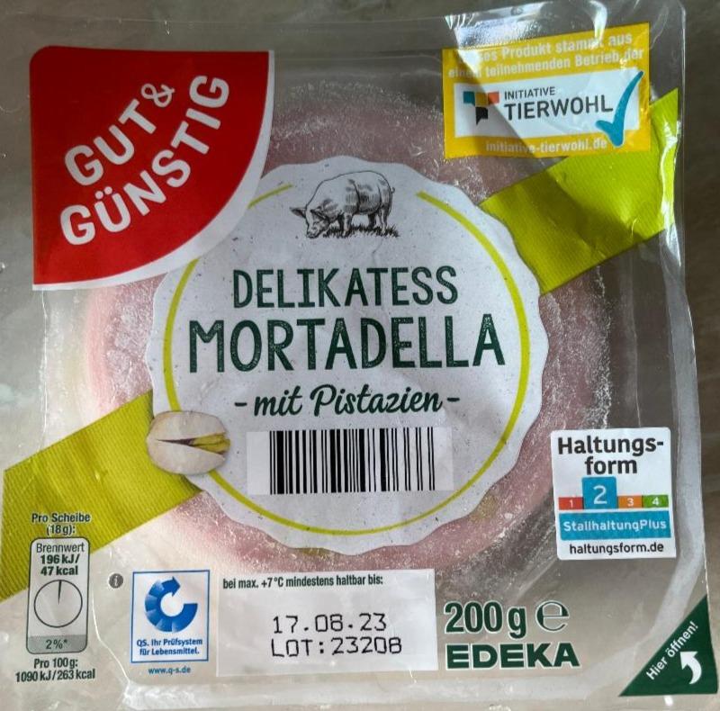 Fotografie - Delikatess Mortadella mit Pistazien Gut & Günstig