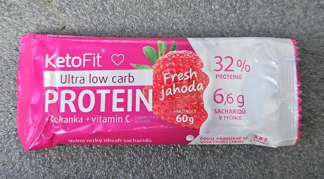 Fotografie - Ultra low carb Protein Fresh jahoda KetoFit