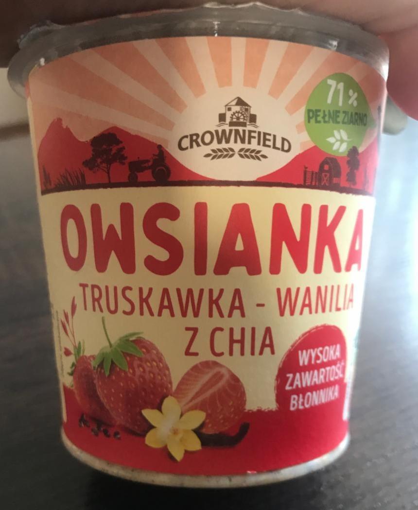 Fotografie - Owsianka truskawka wanilia z chia Crownfield