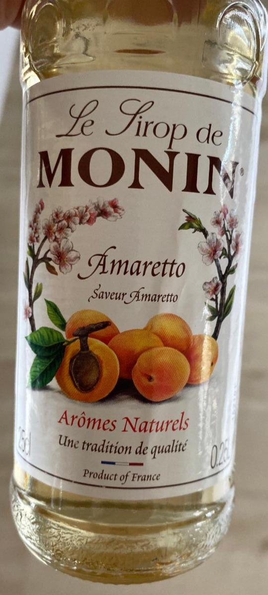 Fotografie - Amaretto Le Sirop de Monin