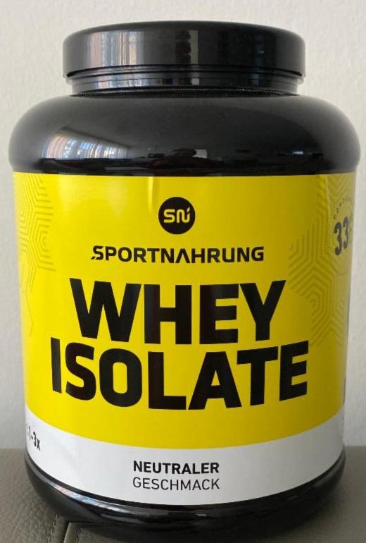 Fotografie - Whey Isolate Neutraler geschmack Sportnahrung