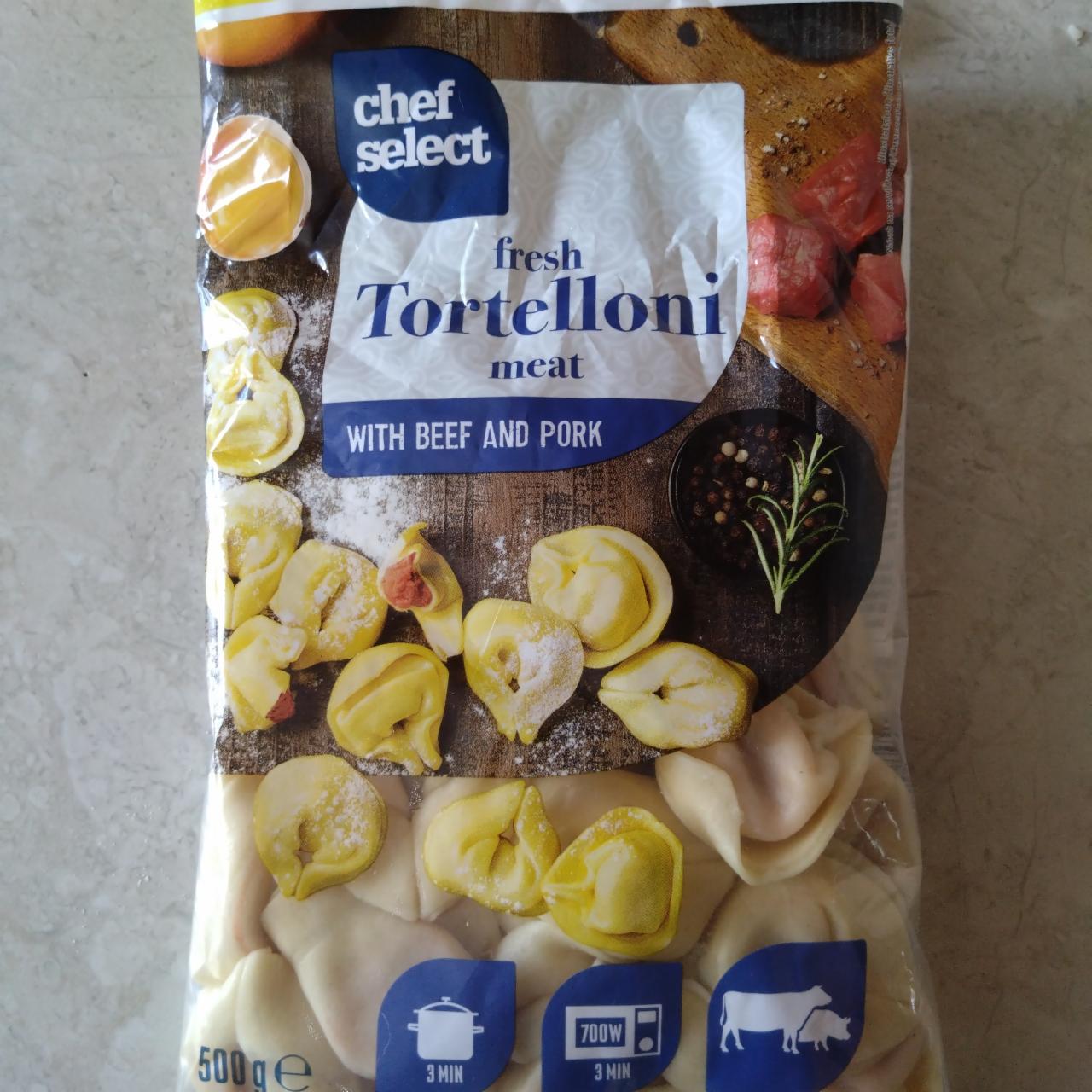 Fotografie - Tortelloni meat with beef and pork Chef Select