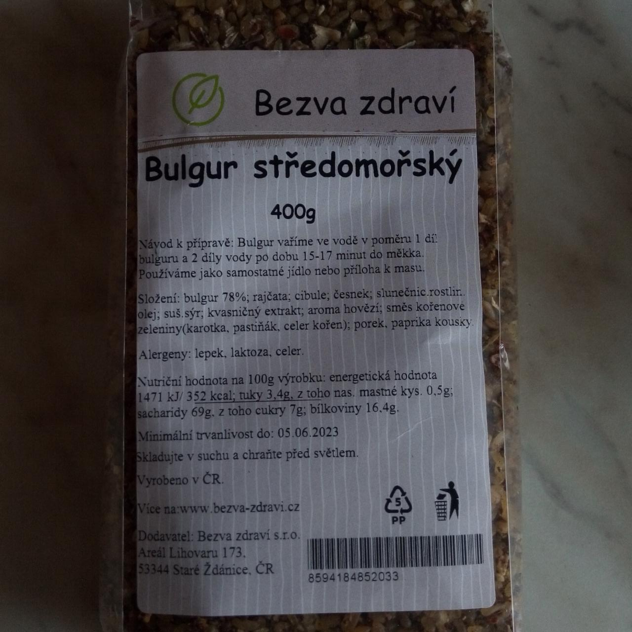 Fotografie - Bulgur středomořský Bezva zdraví