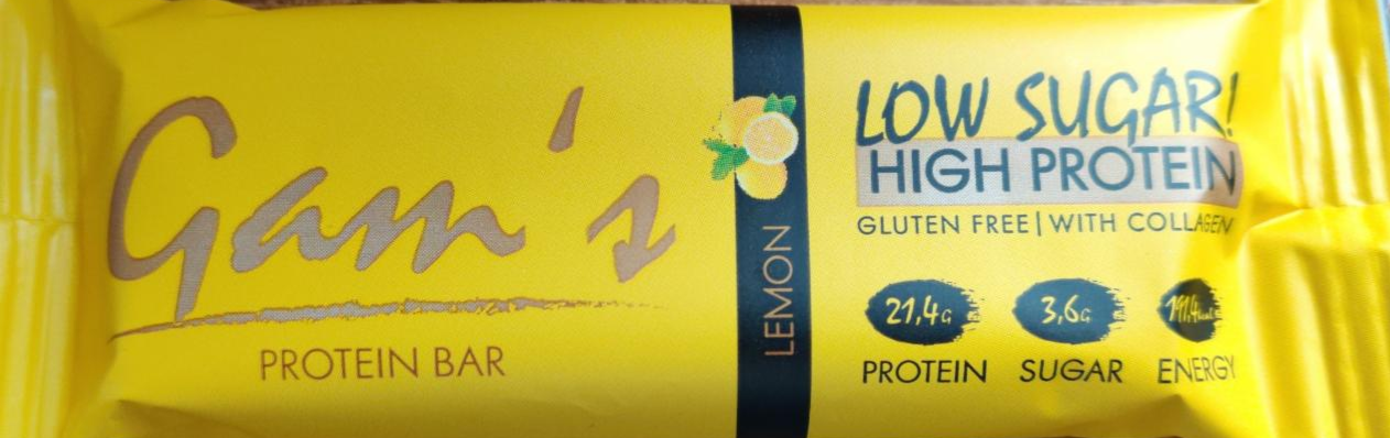 Fotografie - Protein bar lemon Gam´s