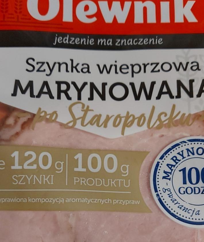 Fotografie - Szynka wieprzowa marynowana po staropolsku Olewnik