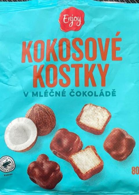 Fotografie - Kokosové kostky v mléčné čokoládě Enjoy