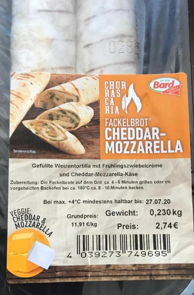 Fotografie - Tortila fackelbrot chedar-mozzarella Bard