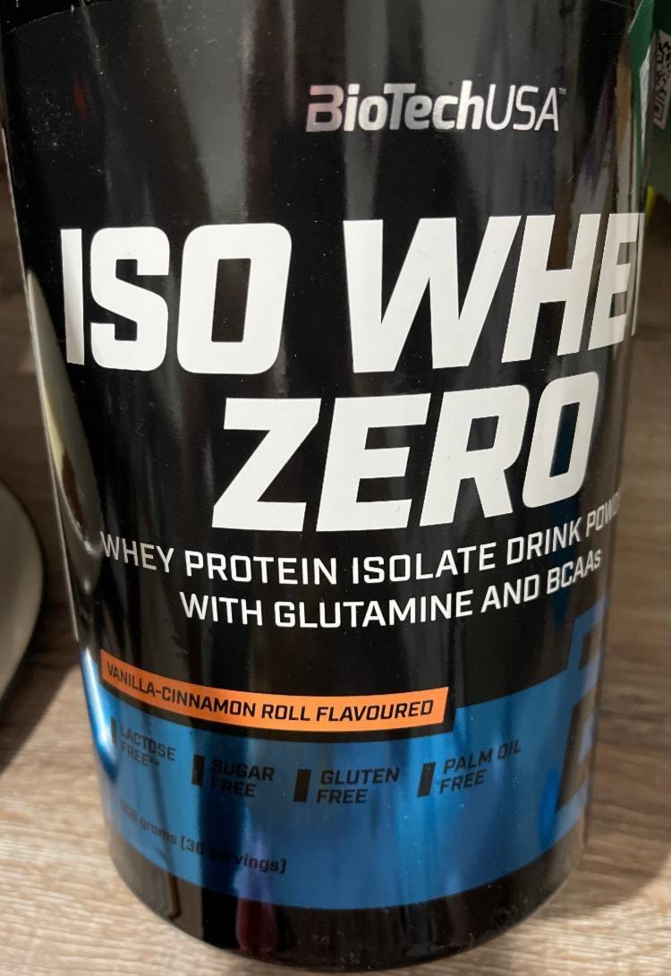 Fotografie - ISO WHEY ZERO Vanilla-Cinnamon Roll BioTechUSA