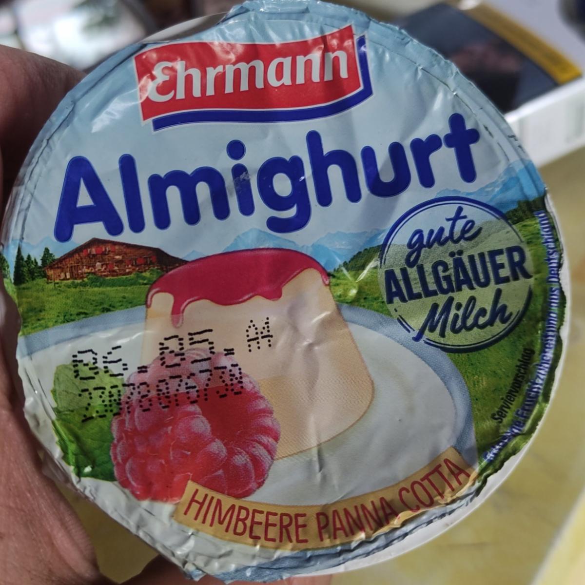 Fotografie - Almighurt Himbeere Panna Cotta Ehrmann