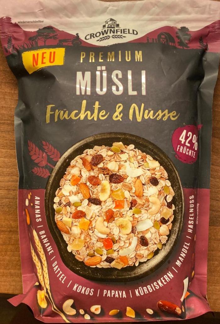 Fotografie - Premium Müsli Früchte & Nüsse Crownfield