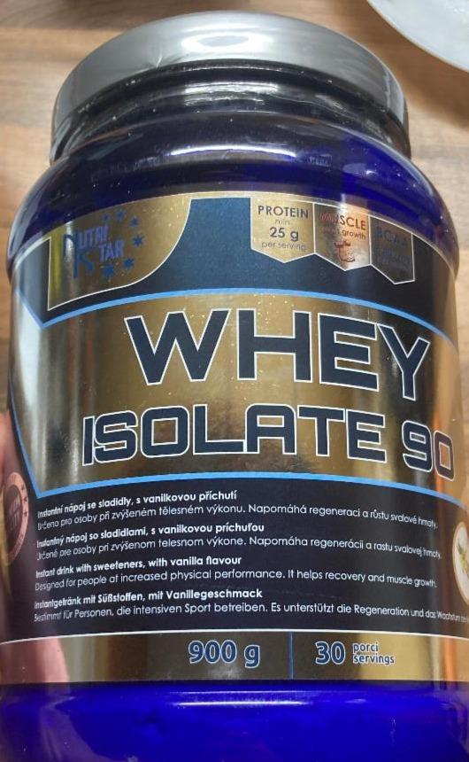 Fotografie - Whey Isolate 90 vanilka Nutristar