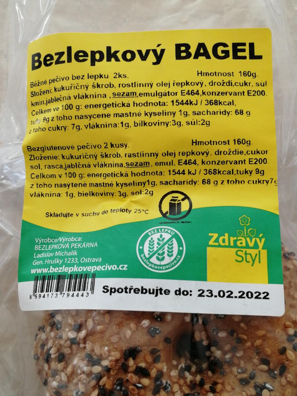 Fotografie - Bezlepkový bagel Zdravý Styl