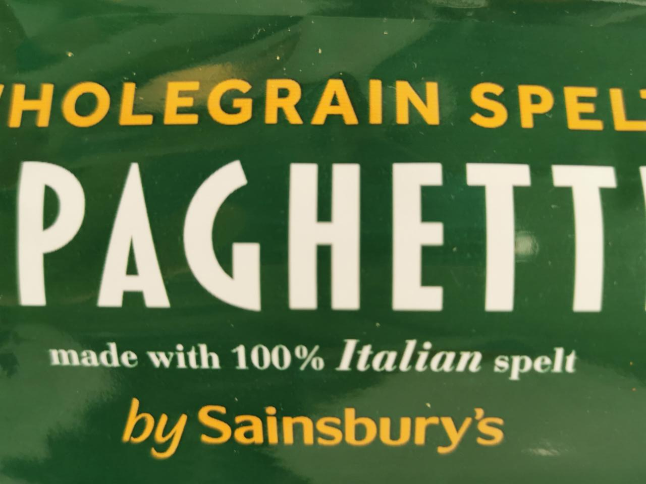 Fotografie - Wholegrain Spelt Spaghetti by Sainsbury's