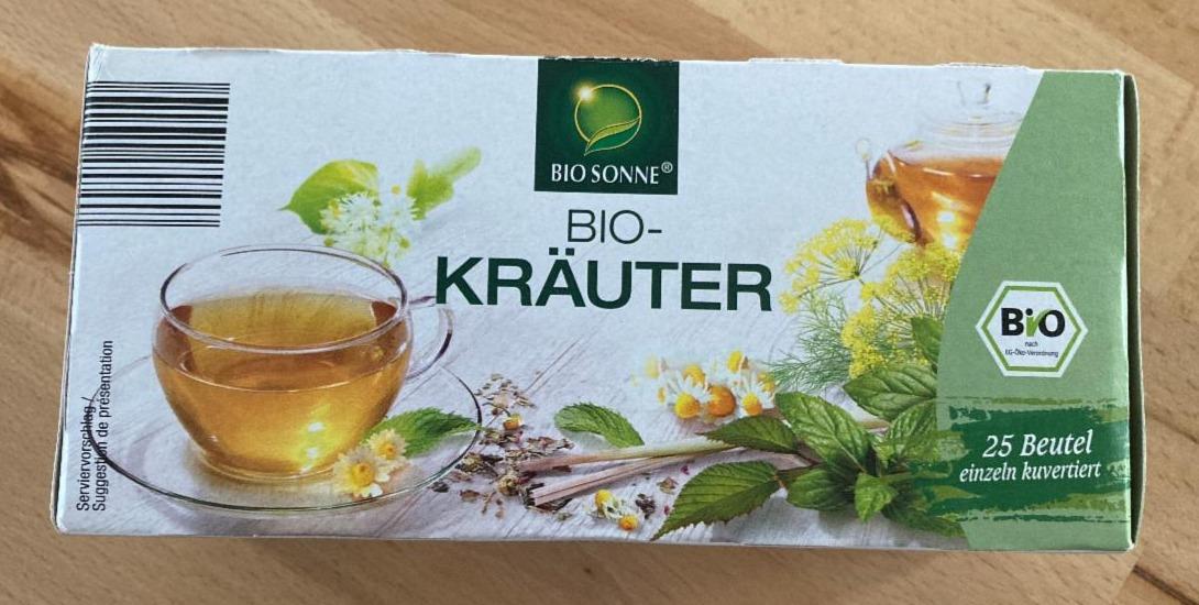 Fotografie - Bio- Kräutertee Bio Sonne