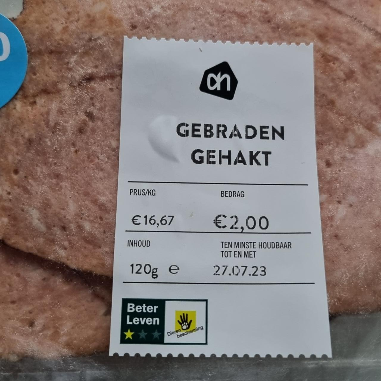 Fotografie - Gebraden gehakt AH